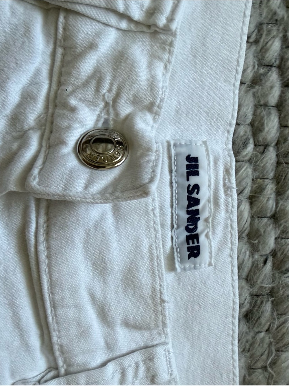 Jil Sander White High-Rise Stretch Women’s Jeans